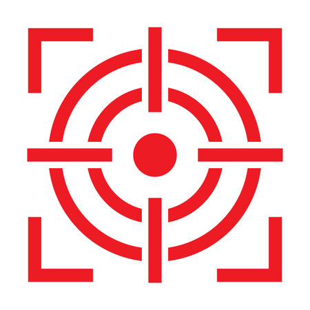 Marketing Target icon. Successful shot in the darts target vector illustration