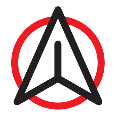 Location Arrow icon. Gps arrow - pointer, vector illustration.のイラスト素材