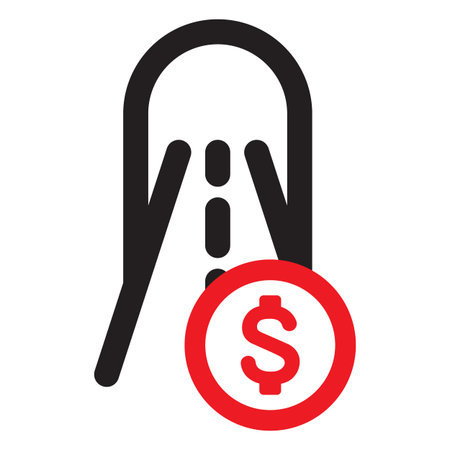 Toll road linear icon. Toll checkpoint Gate outline vector illustration.のイラスト素材