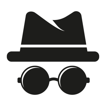 Anonymous icon. An incognito person Vector illustration.のイラスト素材