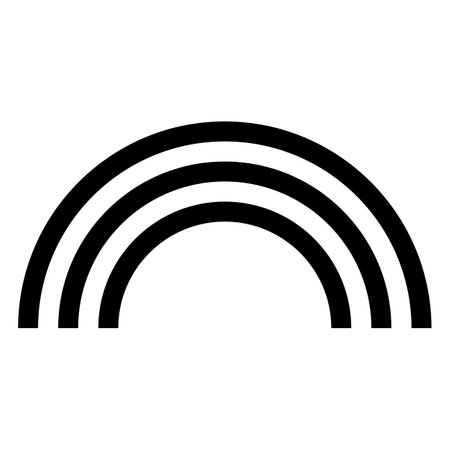 Rainbow icon or logo. Simple Design vector illustrationのイラスト素材