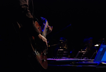 Guitar player at a concertの写真素材