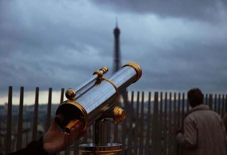 View of Paris from Arc de Triumpの写真素材