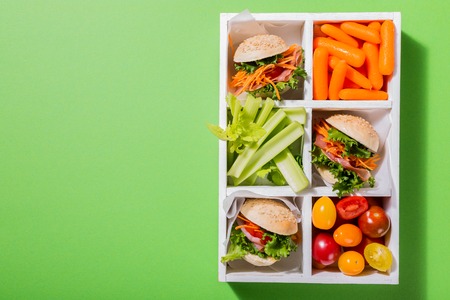 Delicious mini burgersの写真素材