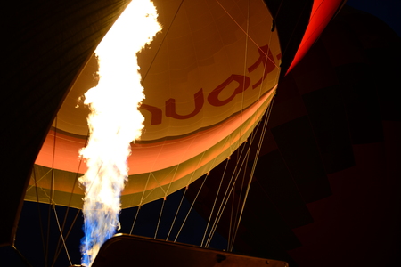 A hot-air balloonのeditorial素材