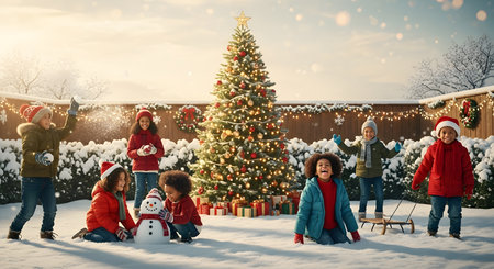 High-quality stock image of ice sculptures of christmas trees, festive and creative Christmas theme, perfect for holiday projects, marketing, and seasonal designs.の素材