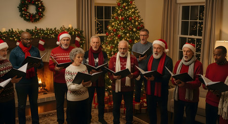High-quality stock image of stained glass church window, festive and creative Christmas theme, perfect for holiday projects, marketing, and seasonal designs.の素材