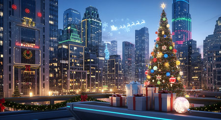 High-quality stock image of abstract neon christmas star, festive and creative Christmas theme, perfect for holiday projects, marketing, and seasonal designs.の素材