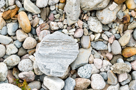 Removal of esker for use as natural resources. Deposits layed down in latest iceage by nature. Naturaly rounded stones and gravel.の写真素材