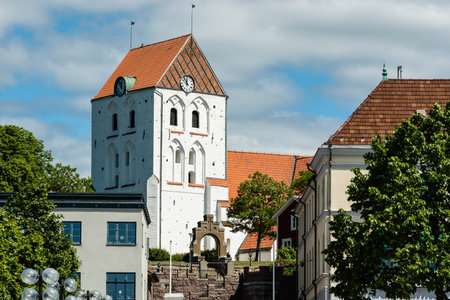 Holy cross church in Ronneby, Sweden. Built in 12th century. 