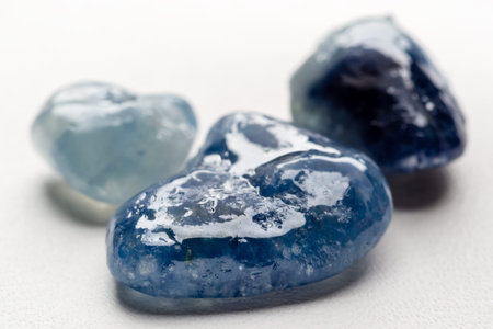 Raw, uncut and rough sapphire gemstone.
