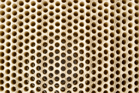 Close up of infrared honeycomb ceramic burner plate.の写真素材