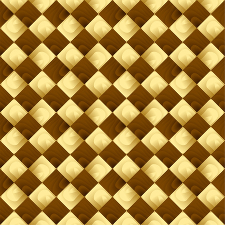Classical geometric seamless pattern with rhombus and diamonds in the form of a chessboardのイラスト素材