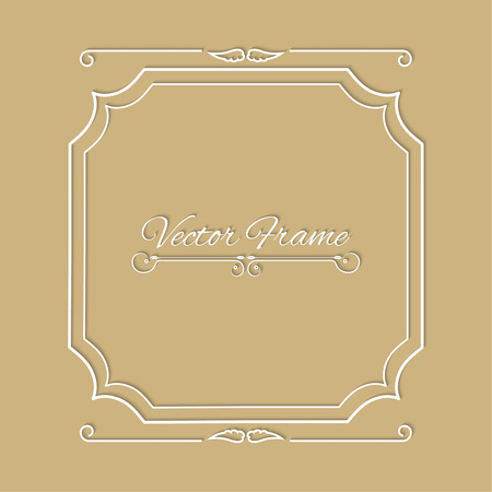 Stylish vintage frame with place for textのイラスト素材