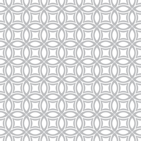 Seamless pattern. Vintage geometric texture with intersecting circlesのイラスト素材