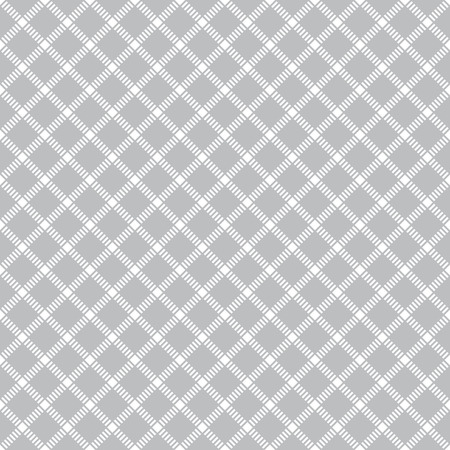 Seamless pattern. Vintage geometric texture with repeating rhombuses and squares. Dashed lineのイラスト素材