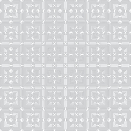 Seamless pattern. Traditional geometrical tile with the repeating squares, lines, dotsのイラスト素材