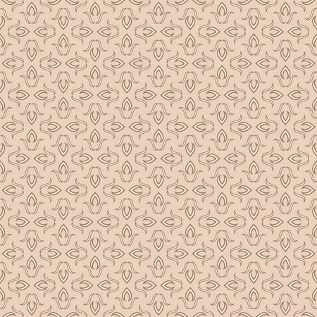 Seamless pattern. Stylish ornamental texture. Repeating monogram lines, spiral elements