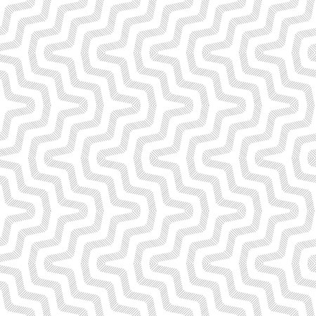 Seamless pattern. Simple original texture with thin lines in the form of a zigzag. Repeating...