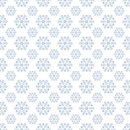 Vector seamless pattern. Christmas background. New Year's texture with snowflakes. Pattern can be used as a background, wallpaper, page fill, wrapper, textured surfaceのイラスト素材