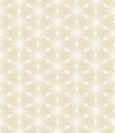 Seamless pattern. Abstract geometrical background. Modern stylish texture. Regularly repeating simple elegant ornament with hexagons and triangles. Vector element of graphical designのイラスト素材