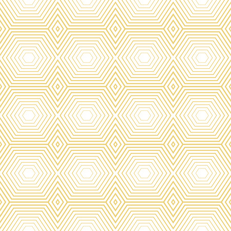 Seamless pattern. Abstract geometrical background. Modern stylish texture with regularly repeating linear hexagons and rhombuses. Vector element of graphic designのイラスト素材