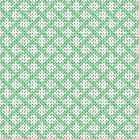 Repeating knitted seamless pattern. Woolen texture with a jacquard pattern. Abstract winter holiday design. Sweater ornamentのイラスト素材