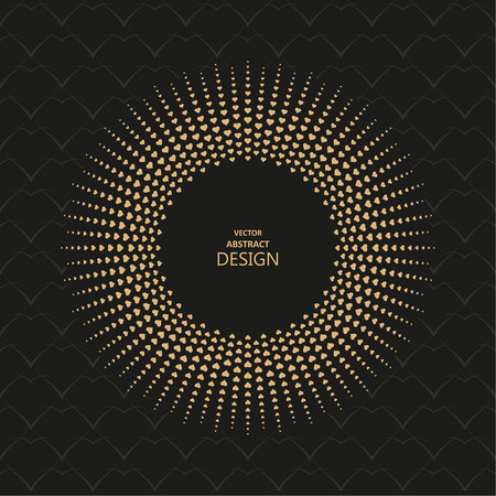 Vintage frame. Greeting card. Wedding invitation. Retro style. Vector logo template, labels and badgesのイラスト素材