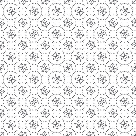 Seamless pattern. Abstract small dotted background. Simple stylish texture with regularly repeating geometrical shapes, dotted circles, rhombuses. Vector element of graphical designのイラスト素材