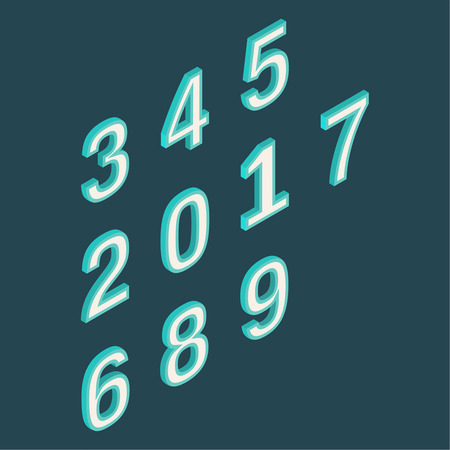 Isometric figures.3d figures on a dark background. A vector illustration in three-dimensional style.のイラスト素材