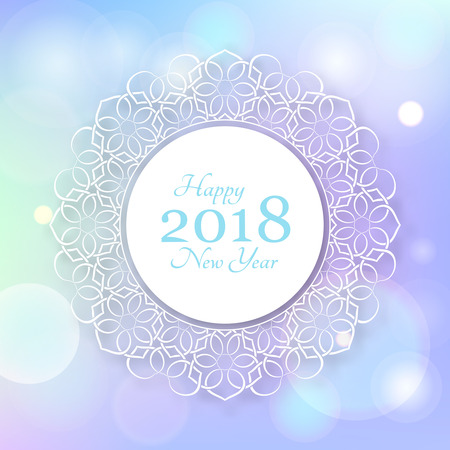 Happy New Year greeting card design.のイラスト素材