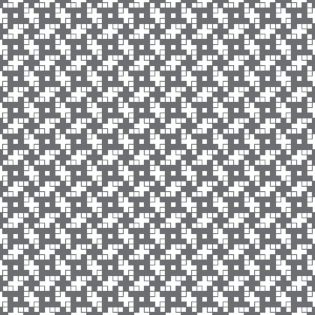 Modern simple geometrical texture with crosses, squares. Abstract regularly repeating background.のイラスト素材