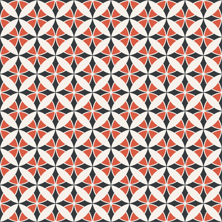 Seamless pattern. Simple stylish texture. Regularly repeating geometric tiles with rhombuses, diamonds. Vector abstract background.のイラスト素材