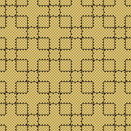 Vector seamless pattern. Modern stylish texture with intersecting thin linesのイラスト素材