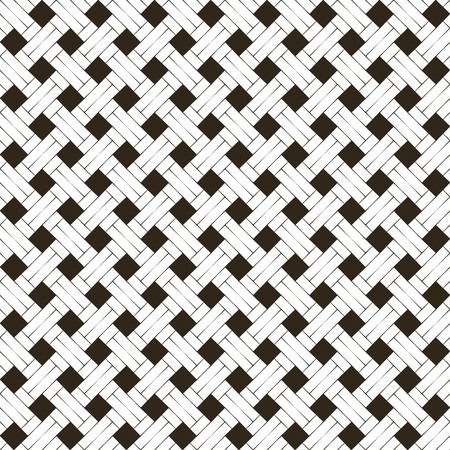 Vector seamless pattern. Simple minimal abstract geometric background. Modern linear texture with thin lines. Regularly repeating geometrical tiled grid with rhombus, diamond. Outline. Trendy designのイラスト素材