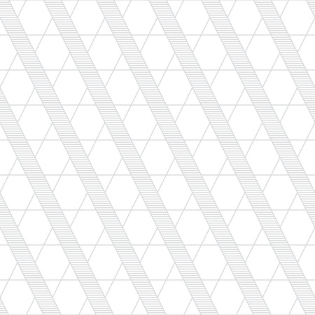 Seamless pattern.Modern stylish geometrical texture.Abstract background.Regularly repeating thin lines,triangles,hexagons.Contour.Outline.Vector element of graphical designのイラスト素材