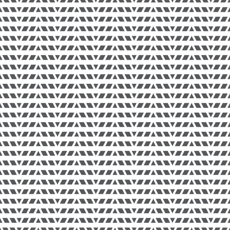 Seamless pattern. Simple geometrical texture. Regularly repeating original strips with triangles, rhombuses. Abstract textured background. Vector element of graphical designのイラスト素材