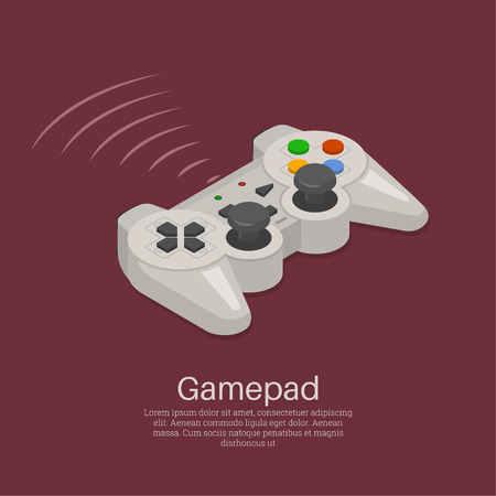 Device for video games. Wireless equipment, controller.のイラスト素材