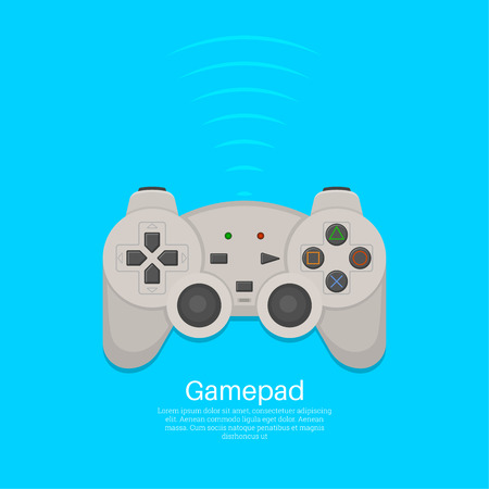 Device for video games.Wireless equipment, controller. An element for design.のイラスト素材