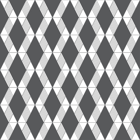 Seamless pattern. Infinitely repeating modern geometrical texture consisting of triangles, rhombuses.のイラスト素材