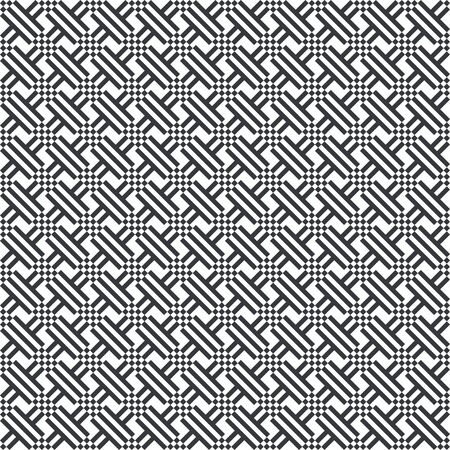 Vector seamless pattern. Repeating modern geometrical texture consisting of strips, small rhombuses which form diagonal ornament with rectangle and rhombus shapes.のイラスト素材