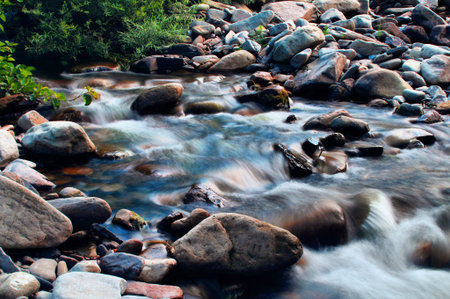 long exposure of a waterfall
