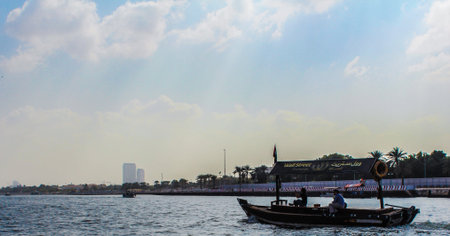 Dubai Old view from the canal