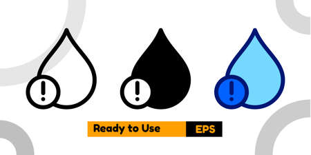 droplet icon with three style and isolated sign symbol vector illustration high quality for banner, poster, social media, presentation, and websiteのイラスト素材