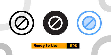 alert icon with three style for social media, website, and presentationのイラスト素材
