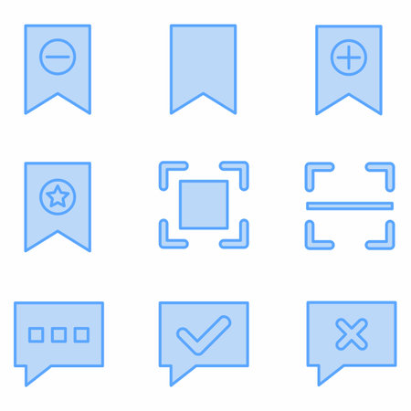 commerce and shopping icon set with blue style for presentation and social mediaのイラスト素材
