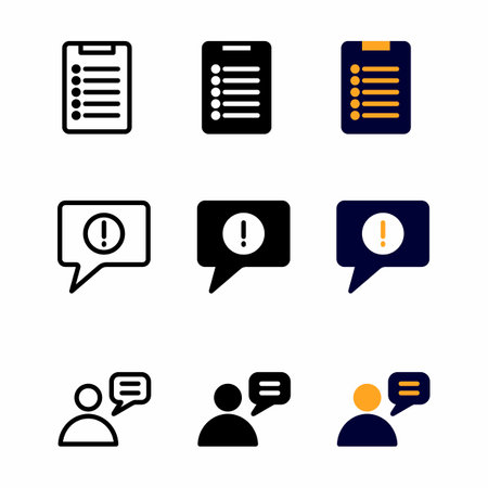 list icon set with three style for presentation, poster, banner, and social mediaのイラスト素材