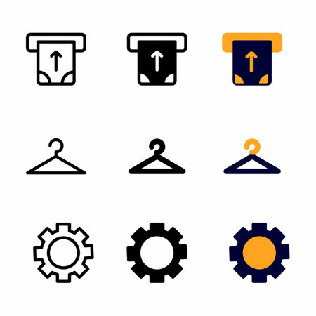 transfer icon set with three style for presentation, poster, banner, and social mediaのイラスト素材