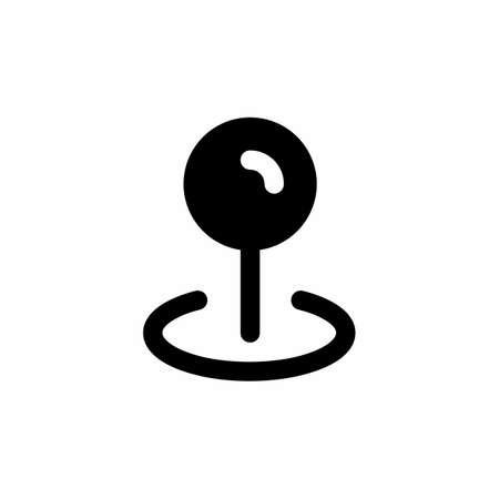 pin location icon and Vector illustration isolated on a white background. Premium quality for mobile apps, user interface, presentation, and website. pixel perfect iconのイラスト素材