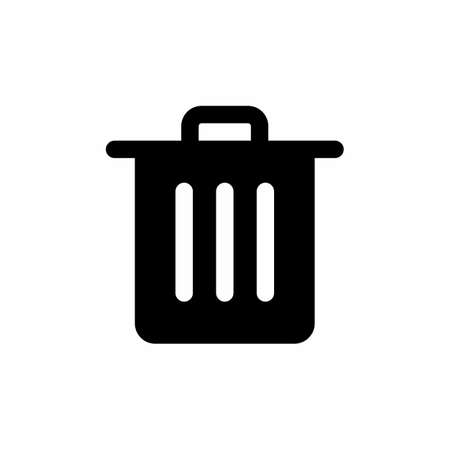 recycle bin icon and Vector illustration isolated on a white background. Premium quality for mobile apps, user interface, presentation, and website. pixel perfect iconのイラスト素材